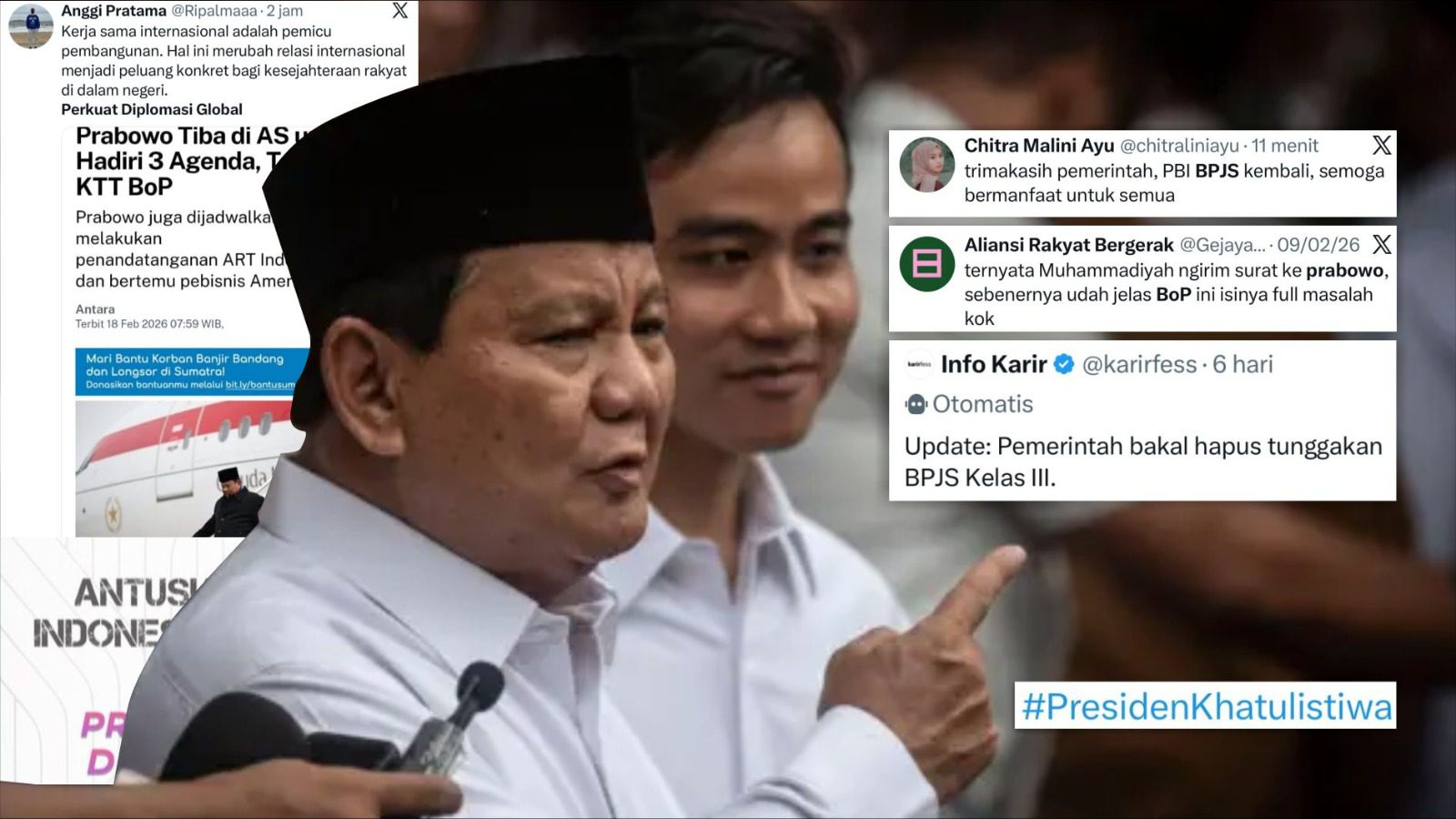 Presiden Prabowo dan Wakil Presiden Gibran di tengah polarisasi publik