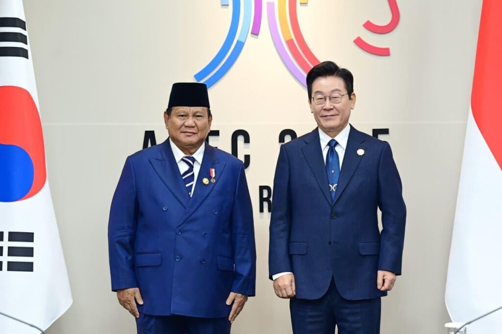 diplomasi soft power Prabowo Korea Selatan pertemuan Presiden Prabowo Subianto dan Lee Jae-myung APEC 2026